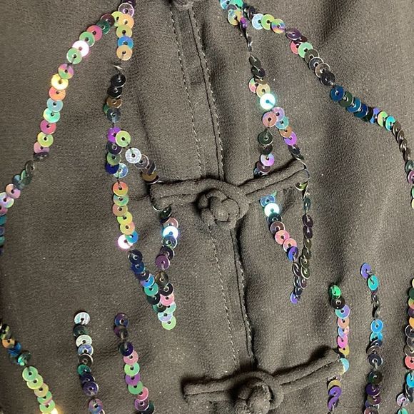 SIMON Chang sheer blouse minimalist neutral - Picture 4 of 6